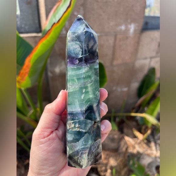 Rainbow Fluorite Crystal Tower - Picture 7 of 11
